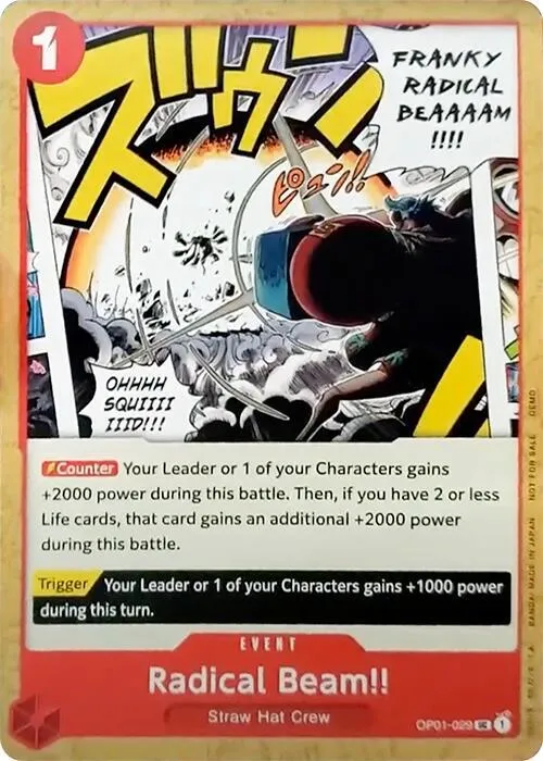 Radical Beam!! — One Piece Demo Deck Cards — One Piece Card Game