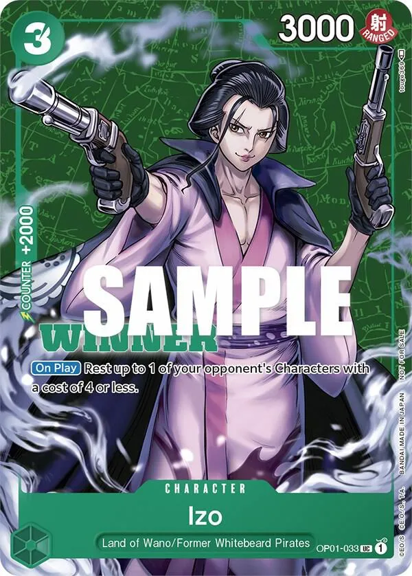 Izo (Tournament Pack Vol. 2) [Winner] — One Piece Promotion Cards — One Piece Card Game