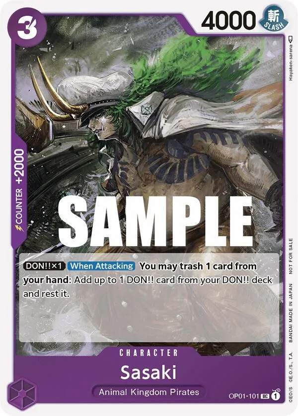 Sasaki (Event Pack Vol. 2) — One Piece Promotion Cards — One Piece Card Game