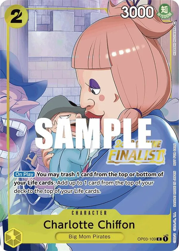 Charlotte Chiffon (Offline Regional 2023) [Finalist] — One Piece Promotion Cards — One Piece Card Game
