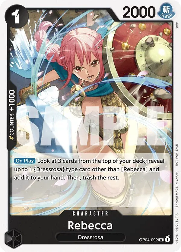 Rebecca (OP04-092) — One Piece Promotion Cards — One Piece Card Game