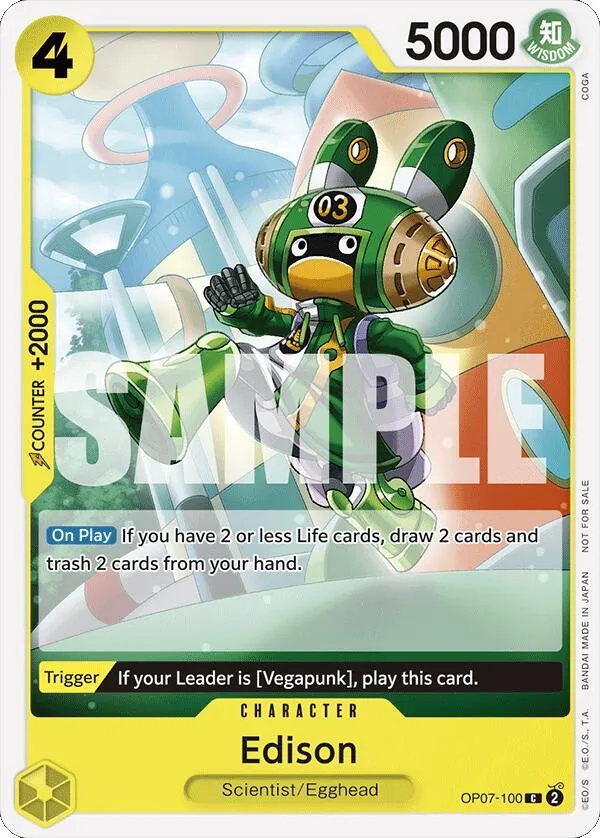 Edison (Tournament Pack 2024 Oct.-Dec.) — One Piece Promotion Cards — One Piece Card Game
