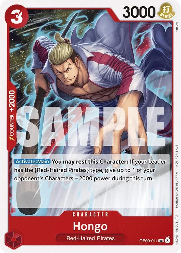 Hongo (OP09-011) — One Piece Promotion Cards — One Piece Card Game
