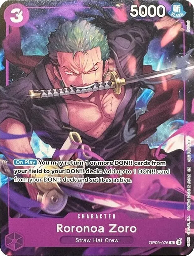 Roronoa Zoro (Welcome Pack Vol. 2) — One Piece Promotion Cards — One Piece Card Game