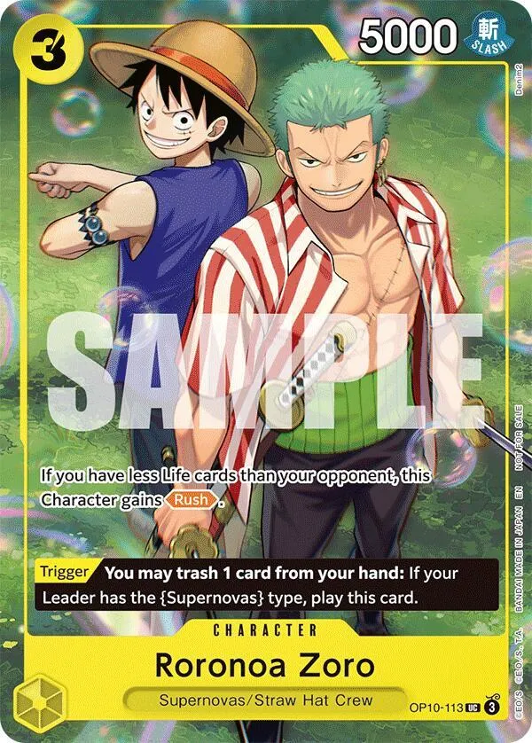 Roronoa Zoro (OP10-113) — One Piece Promotion Cards — One Piece Card Game
