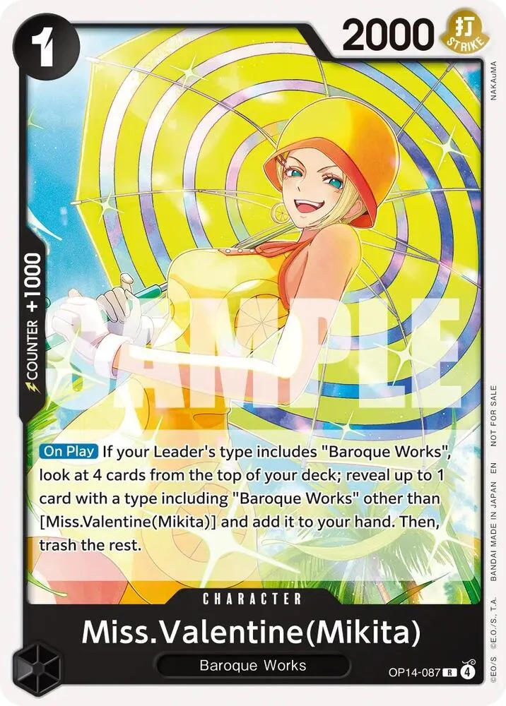Miss.Valentine(Mikita) (Tournament Pack 2026 Vol. 3) — One Piece Promotion Cards — One Piece Card Game