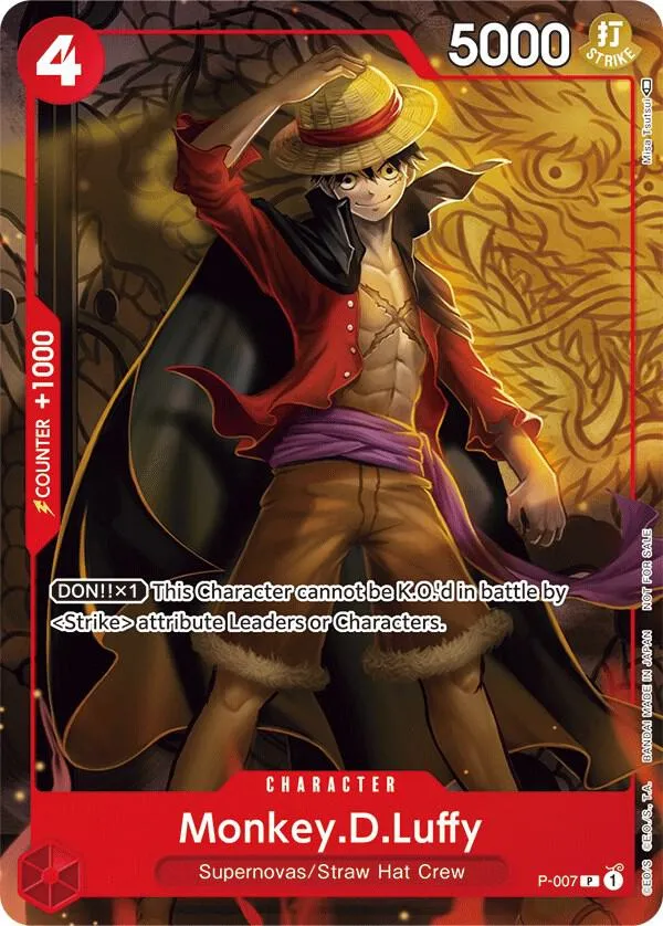 Monkey.D.Luffy - P-007 (Tournament Pack Vol. 1) — One Piece Promotion Cards — One Piece Card Game