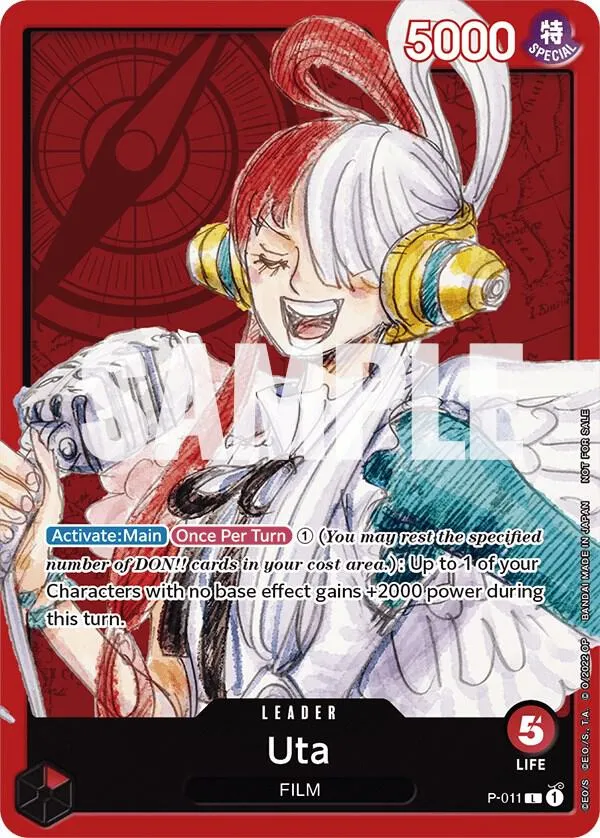 Uta (One Piece Film Red) — One Piece Promotion Cards — One Piece Card Game