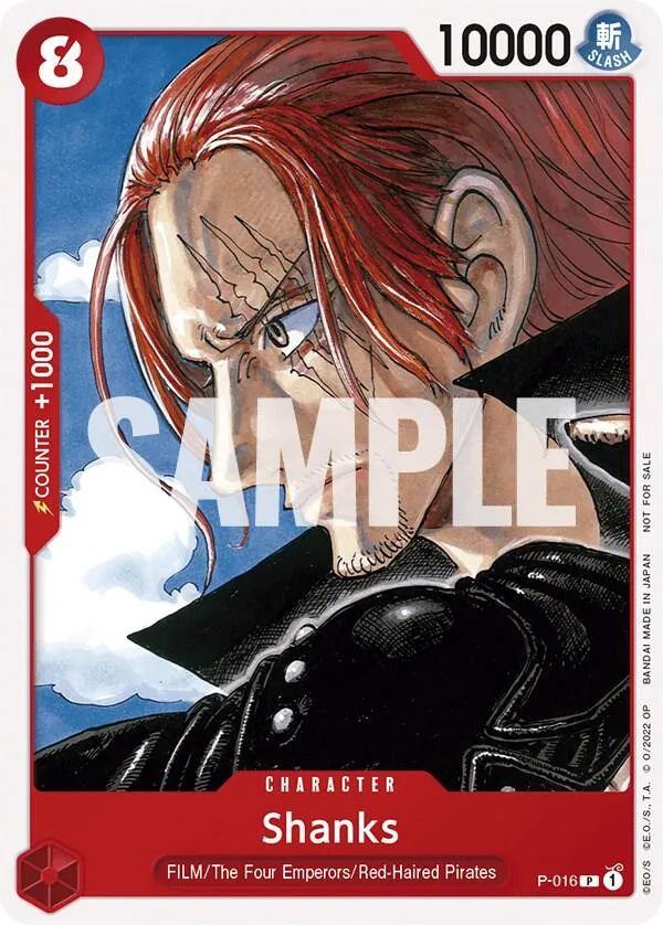 Shanks (One Piece Film Red) — One Piece Promotion Cards — One Piece Card Game