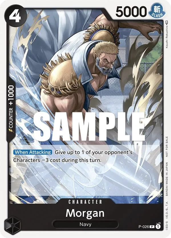 Morgan (Pirates Party Vol. 2) — One Piece Promotion Cards — One Piece Card Game