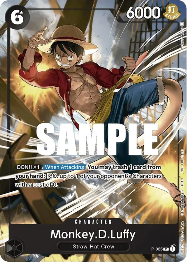 Monkey.D.Luffy (Pirates Party Vol. 3) — One Piece Promotion Cards — One Piece Card Game