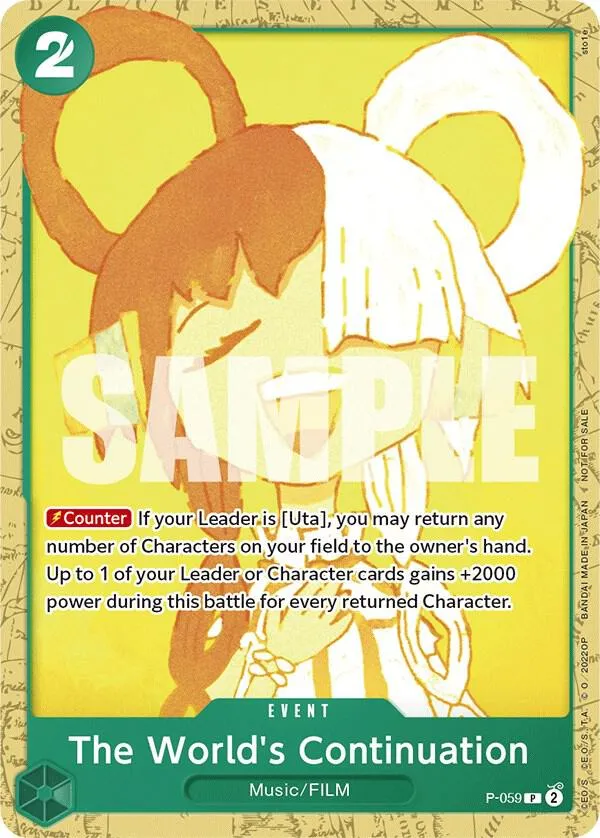 The World's Continuation (Starter Deck 11: Uta Deck Battle) — One Piece Promotion Cards — One Piece Card Game