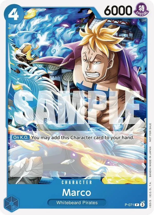 Marco (Two Legends Pre-Release) — One Piece Promotion Cards — One Piece Card Game