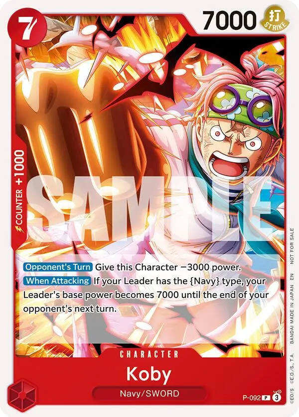 Koby (OP12 Release Event) — One Piece Promotion Cards — One Piece Card Game