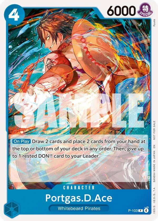 Portgas.D.Ace (P-103) — One Piece Promotion Cards — One Piece Card Game