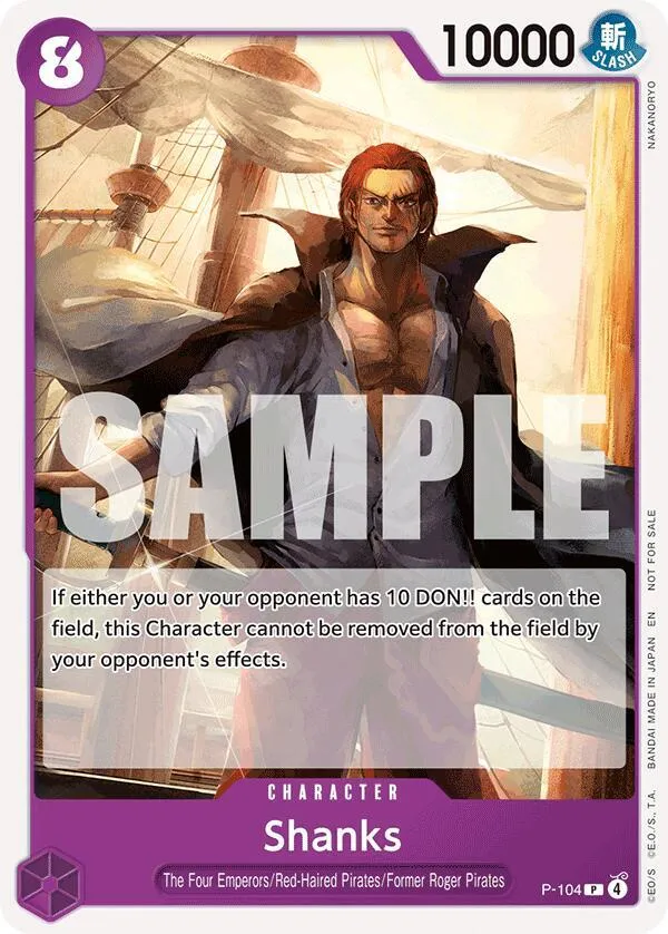 Shanks (Tournament Pack 2026 Vol. 2) — One Piece Promotion Cards — One Piece Card Game