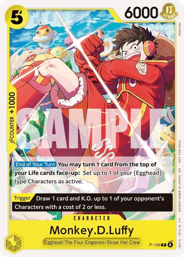 Monkey.D.Luffy (P-106) — One Piece Promotion Cards — One Piece Card Game