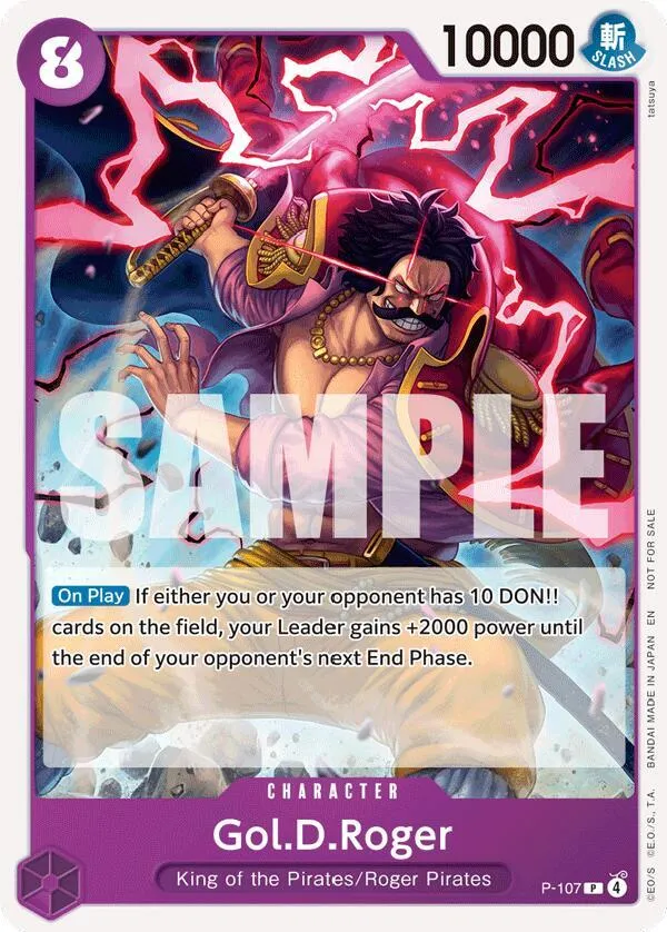 Gol.D.Roger (P-107) — One Piece Promotion Cards — One Piece Card Game