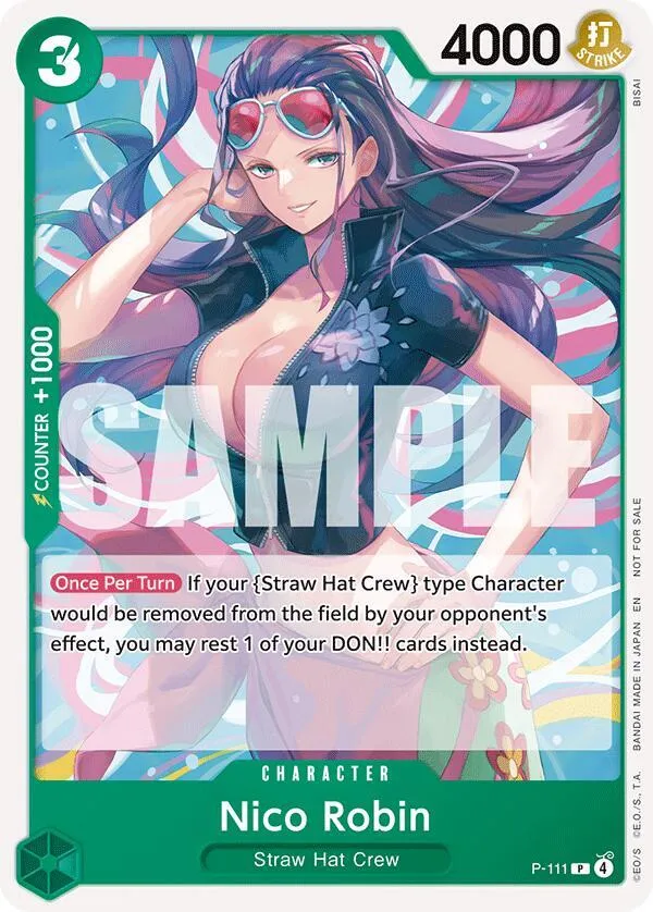Nico Robin (Heroines Battle Pack) — One Piece Promotion Cards — One Piece Card Game