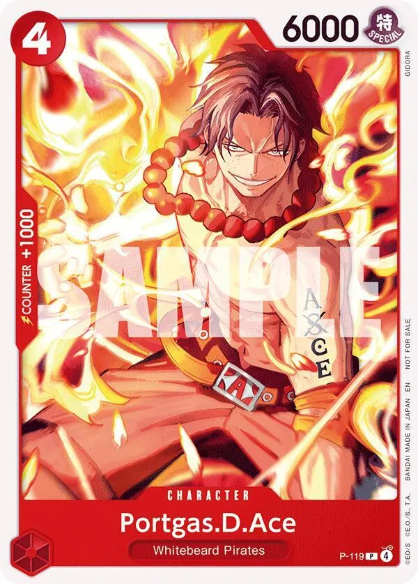 Portgas.D.Ace (P-119) — One Piece Promotion Cards — One Piece Card Game