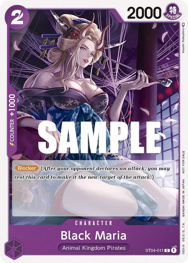 Black Maria (Tournament Pack Vol. 2) — One Piece Promotion Cards — One Piece Card Game