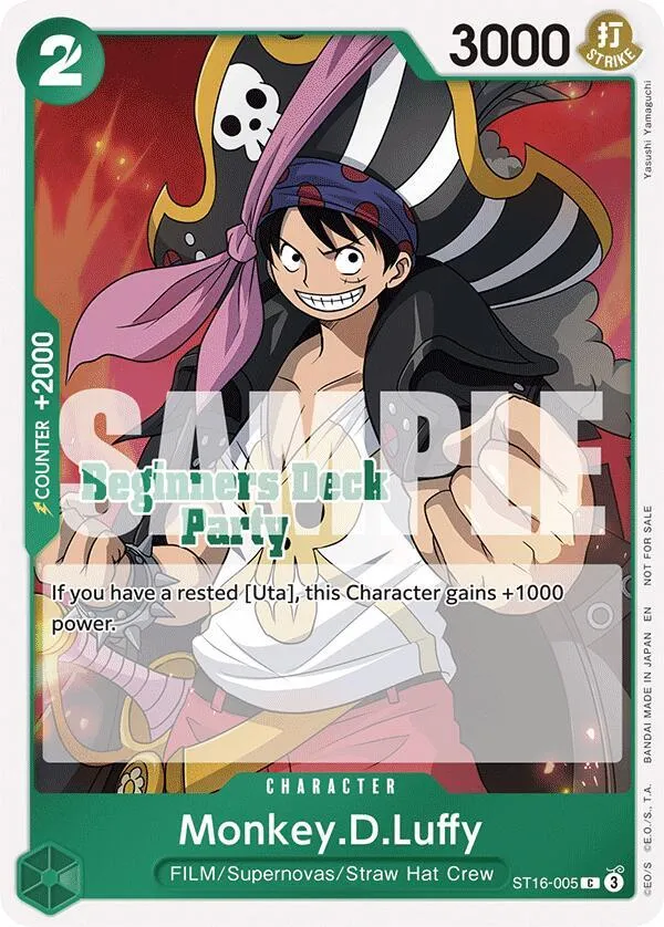 Monkey.D.Luffy (ST16-005) — One Piece Promotion Cards — One Piece Card Game