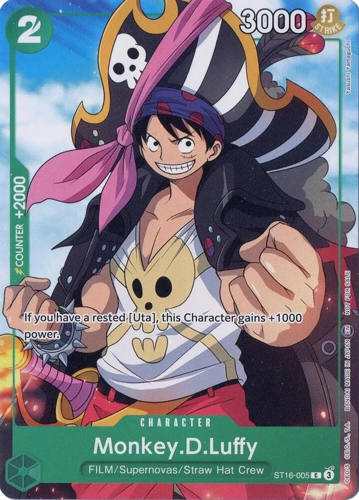 Monkey.D.Luffy (Welcome Pack Vol. 2) — One Piece Promotion Cards — One Piece Card Game