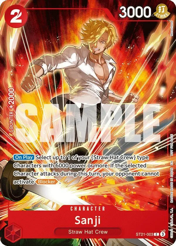 Sanji (Welcome Pack 2026 Vol.1) — One Piece Promotion Cards — One Piece Card Game