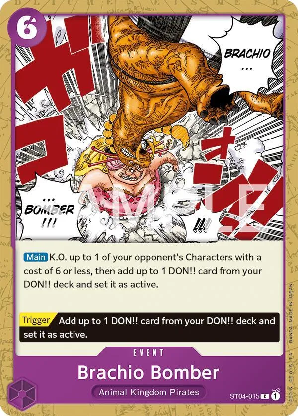 Brachio Bomber — Revision Pack Cards — One Piece Card Game