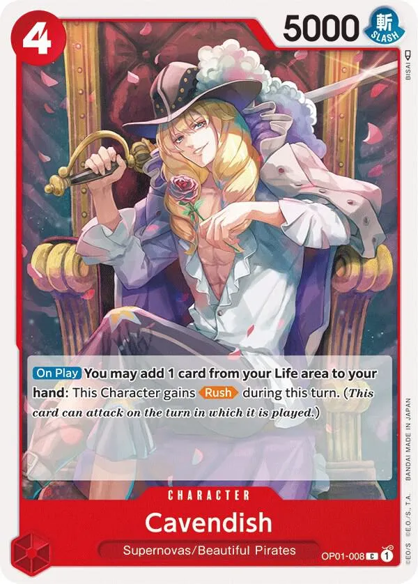 Cavendish — Romance Dawn — One Piece Card Game