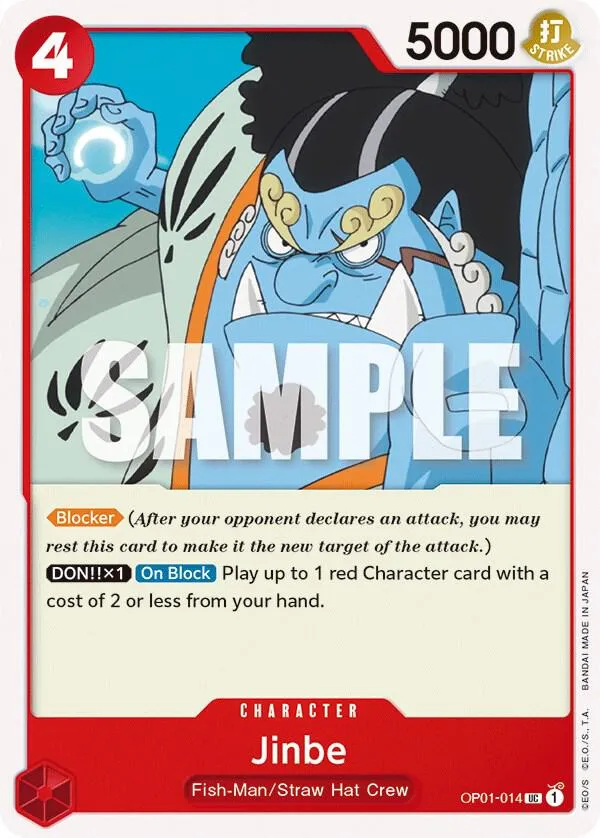 Jinbe (014) — Romance Dawn — One Piece Card Game