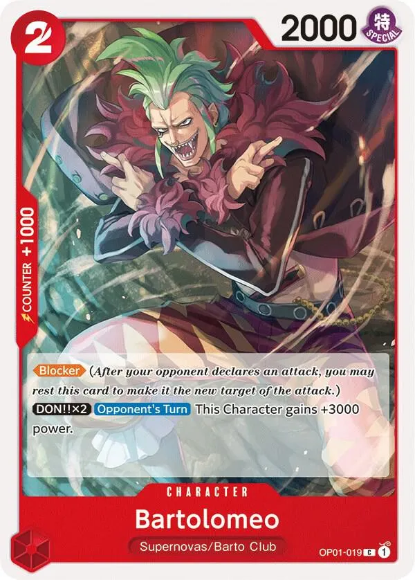 Bartolomeo — Romance Dawn — One Piece Card Game