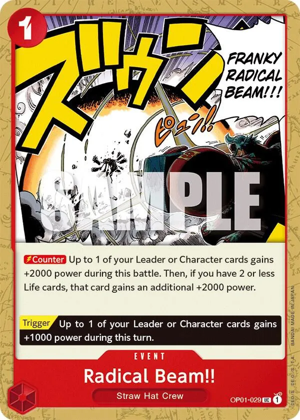 Radical Beam!! — Romance Dawn — One Piece Card Game