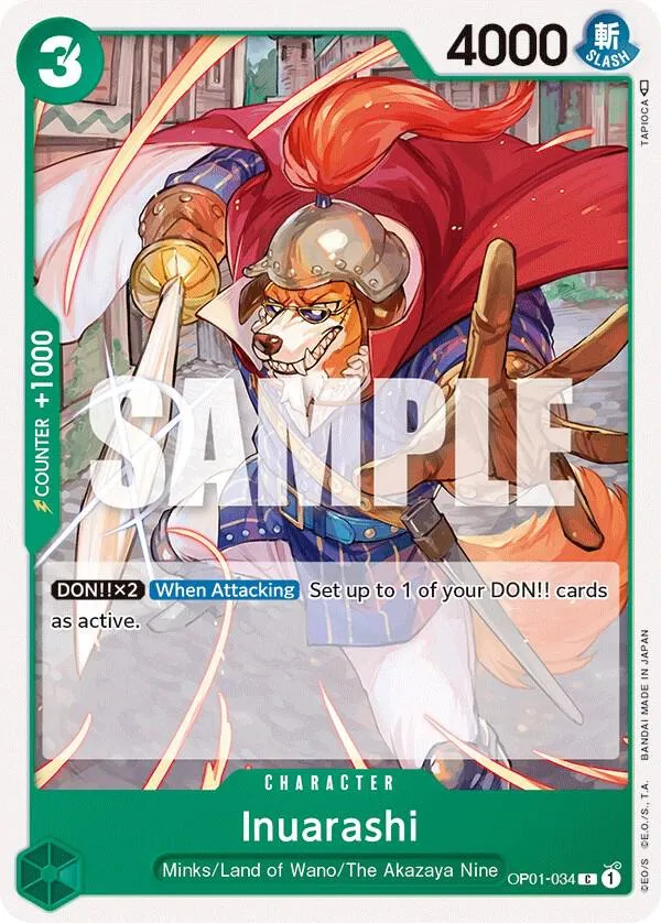 Inuarashi — Romance Dawn — One Piece Card Game