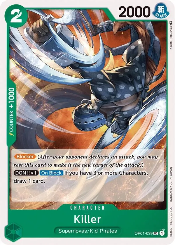Killer — Romance Dawn — One Piece Card Game