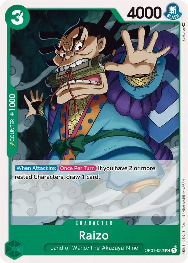 Raizo — Romance Dawn — One Piece Card Game