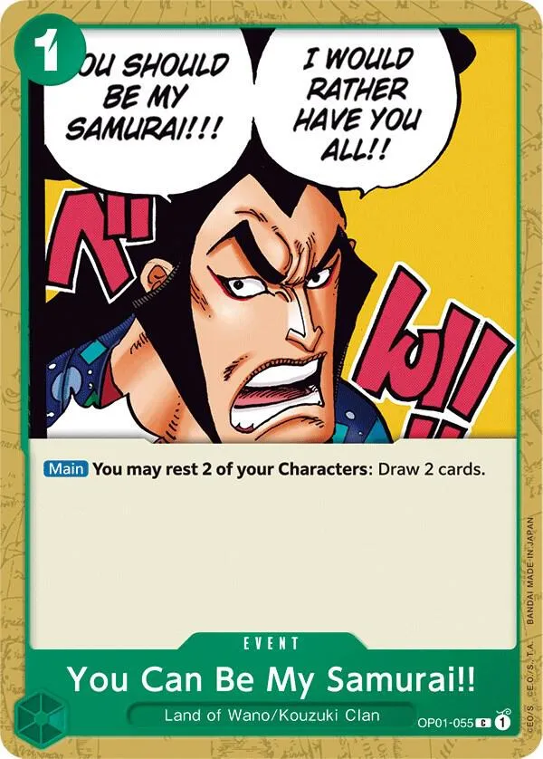 You Can Be My Samurai!! — Romance Dawn — One Piece Card Game