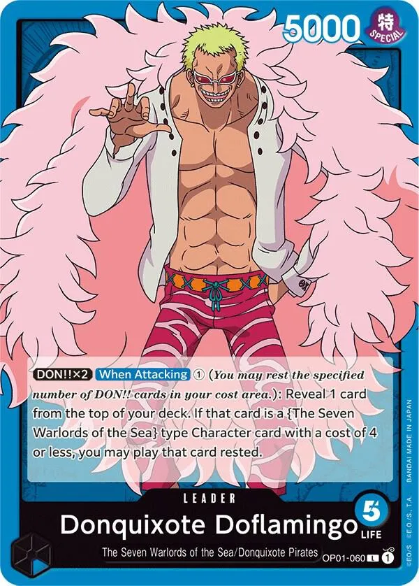 Donquixote Doflamingo (060) — Romance Dawn — One Piece Card Game