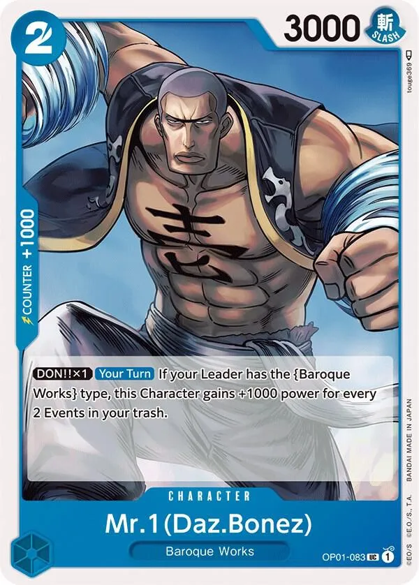 Mr.1 (Daz.Bonez) — Romance Dawn — One Piece Card Game
