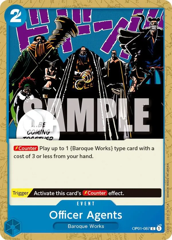 Officer Agents — Romance Dawn — One Piece Card Game