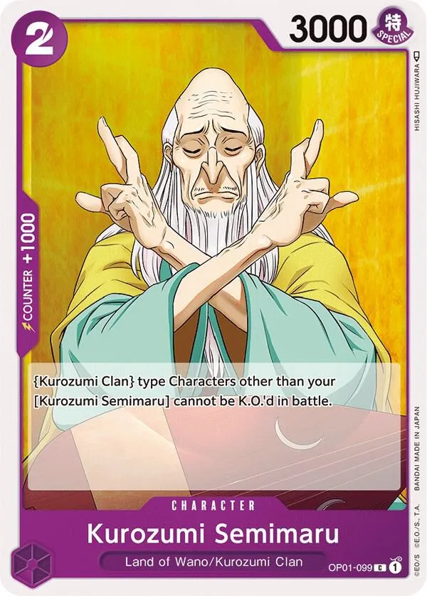 Kurozumi Semimaru — Romance Dawn — One Piece Card Game