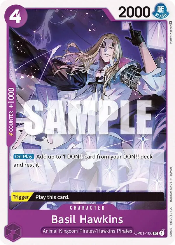 Basil Hawkins — Romance Dawn — One Piece Card Game