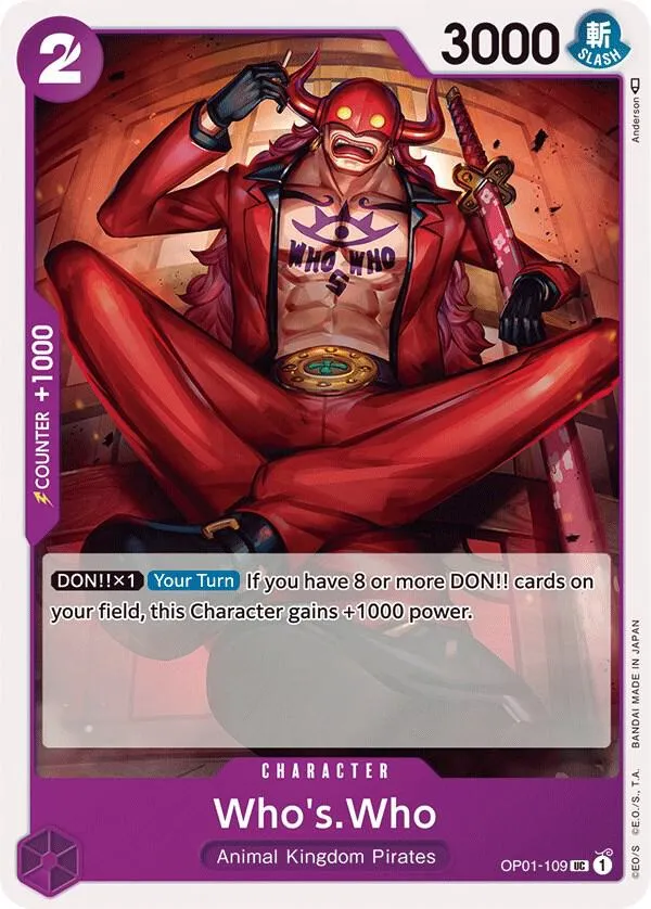 Who's.Who — Romance Dawn — One Piece Card Game
