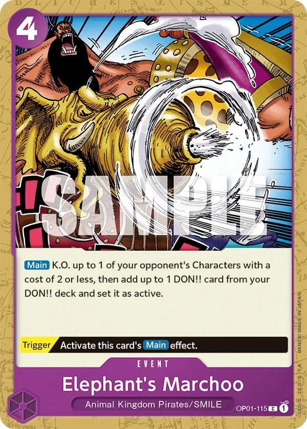 Elephant's Marchoo — Romance Dawn — One Piece Card Game