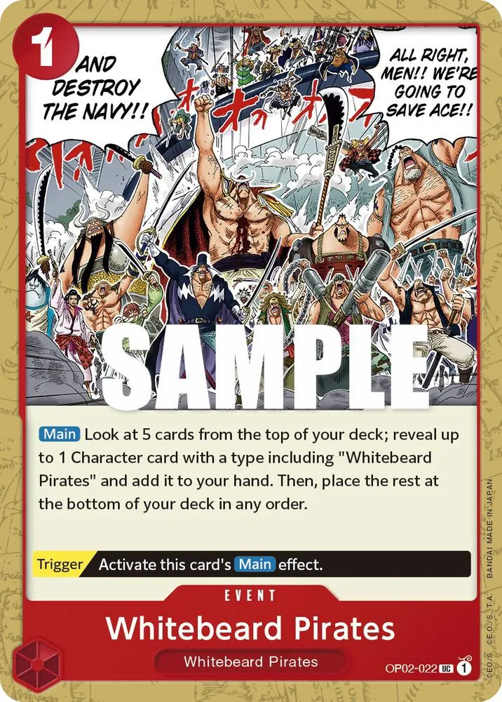Whitebeard Pirates — Paramount War — One Piece Card Game