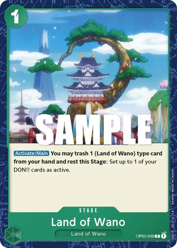 Land of Wano — Paramount War — One Piece Card Game