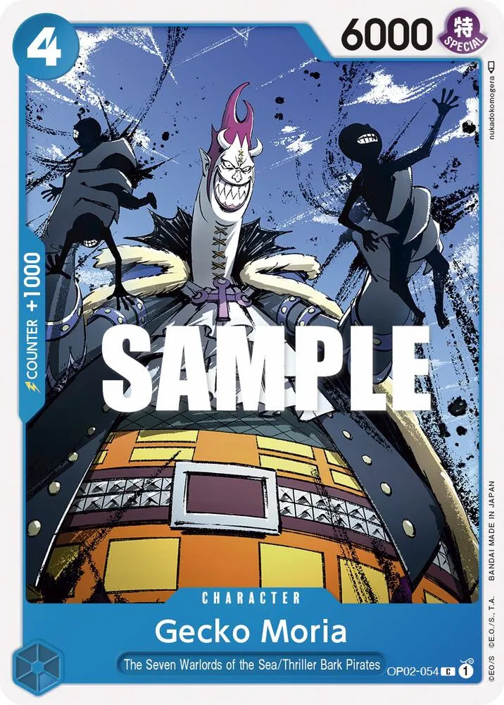 Gecko Moria — Paramount War — One Piece Card Game