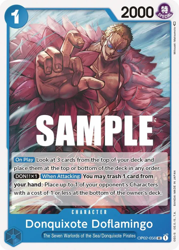 Donquixote Doflamingo — Paramount War — One Piece Card Game