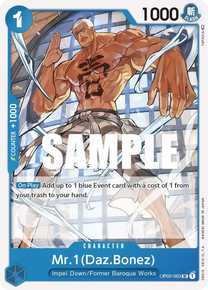 Mr.1 (Daz.Bonez) — Paramount War — One Piece Card Game