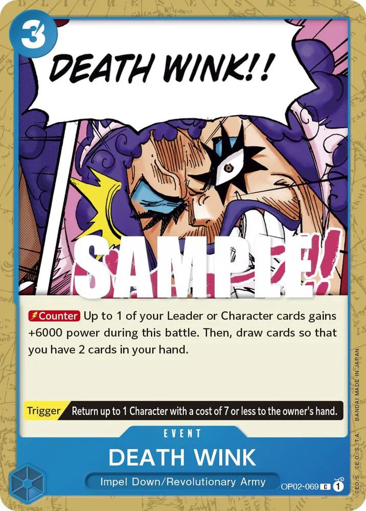 DEATH WINK — Paramount War — One Piece Card Game